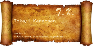 Tokaji Kerecsen névjegykártya